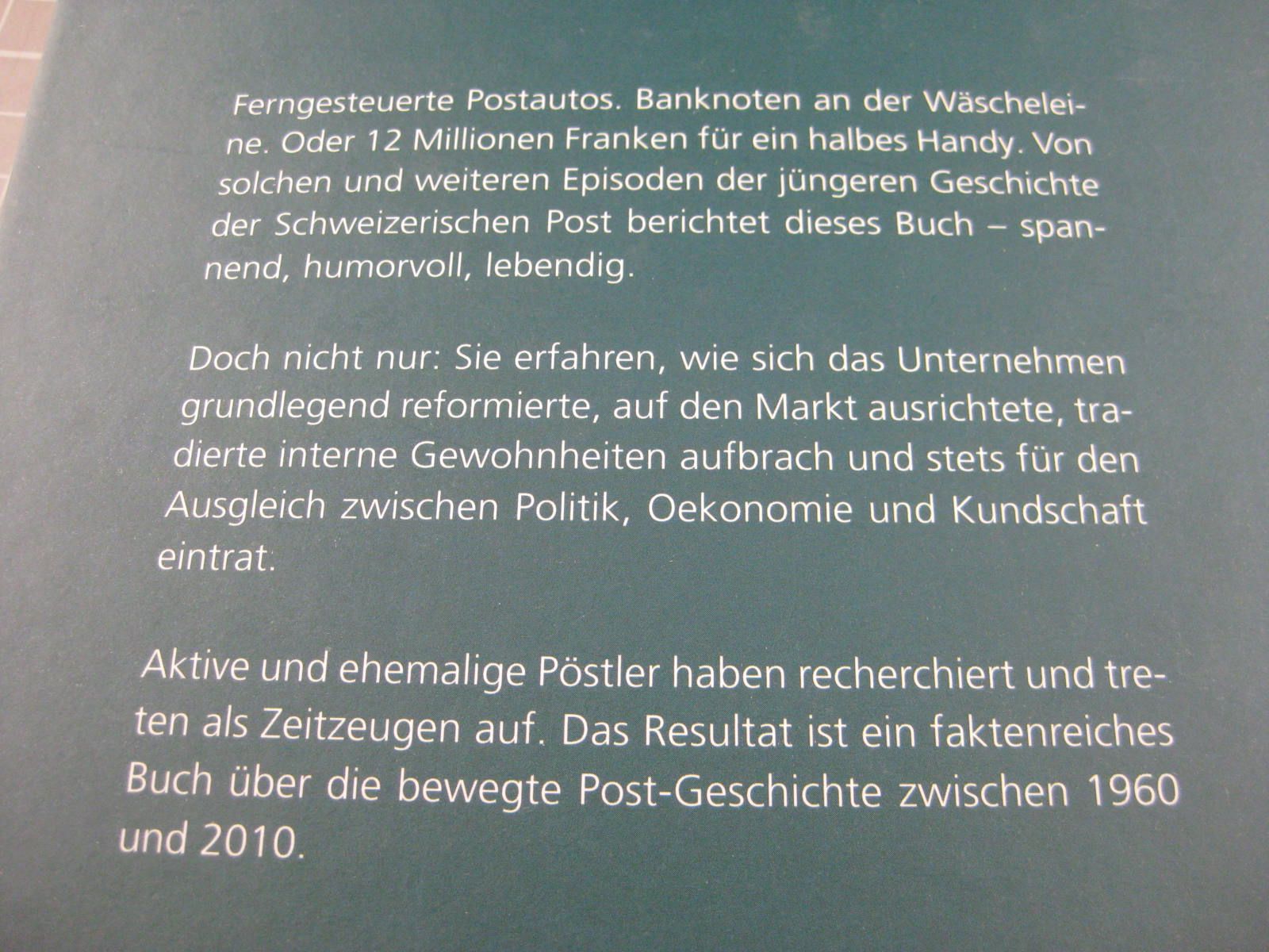 Bücher: Gelb bewegt, die schweizerische Post ab – Gebraucht aus Malters von Marosko 1