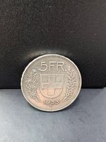 5 Franken Silbermünze 1933 B Schweiz / Fünfliber Ex. 2