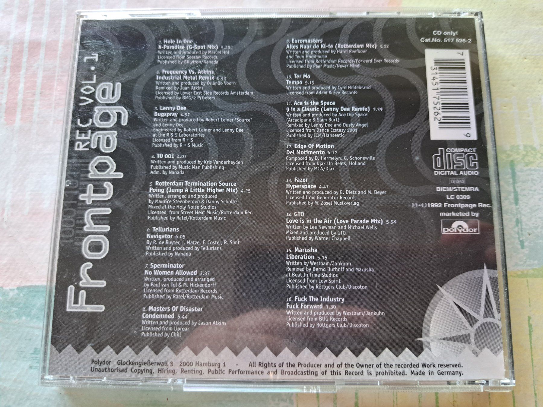 CDs: Cd Forcing The future Compilation 1-  Hardcore techno Gabber – Gebraucht aus Pully von bro_n52j 1