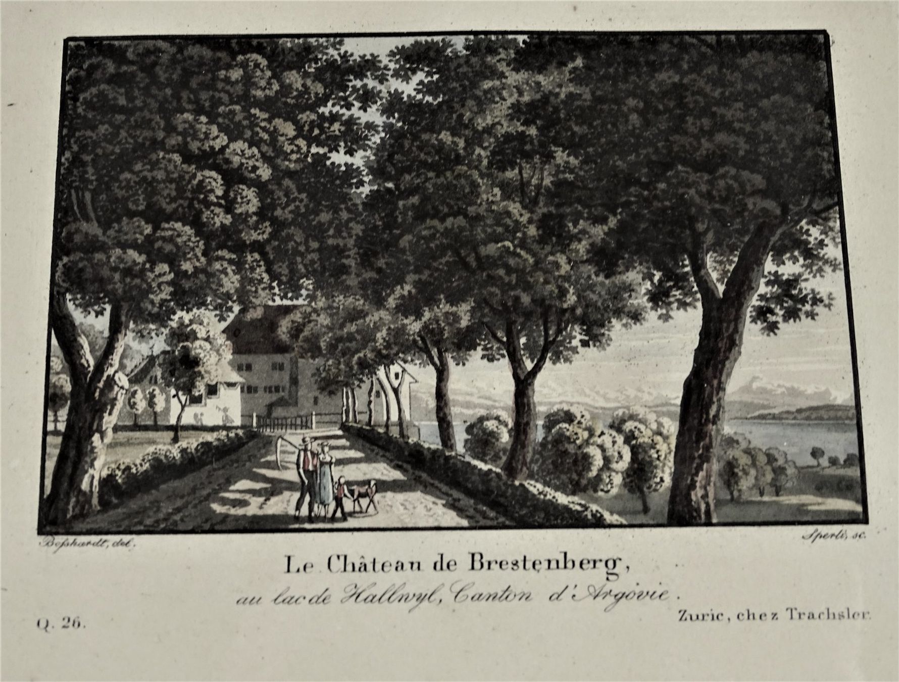 Stiche: CHÂTEAU DE BRESTENBERG, AQUATINTA – Gebraucht aus Grüningen von Kartensammler 1