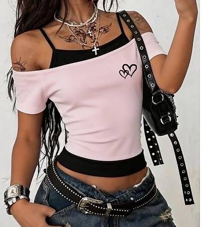 2-in-1-Look T-Shirt, Grösse S (Neuware)