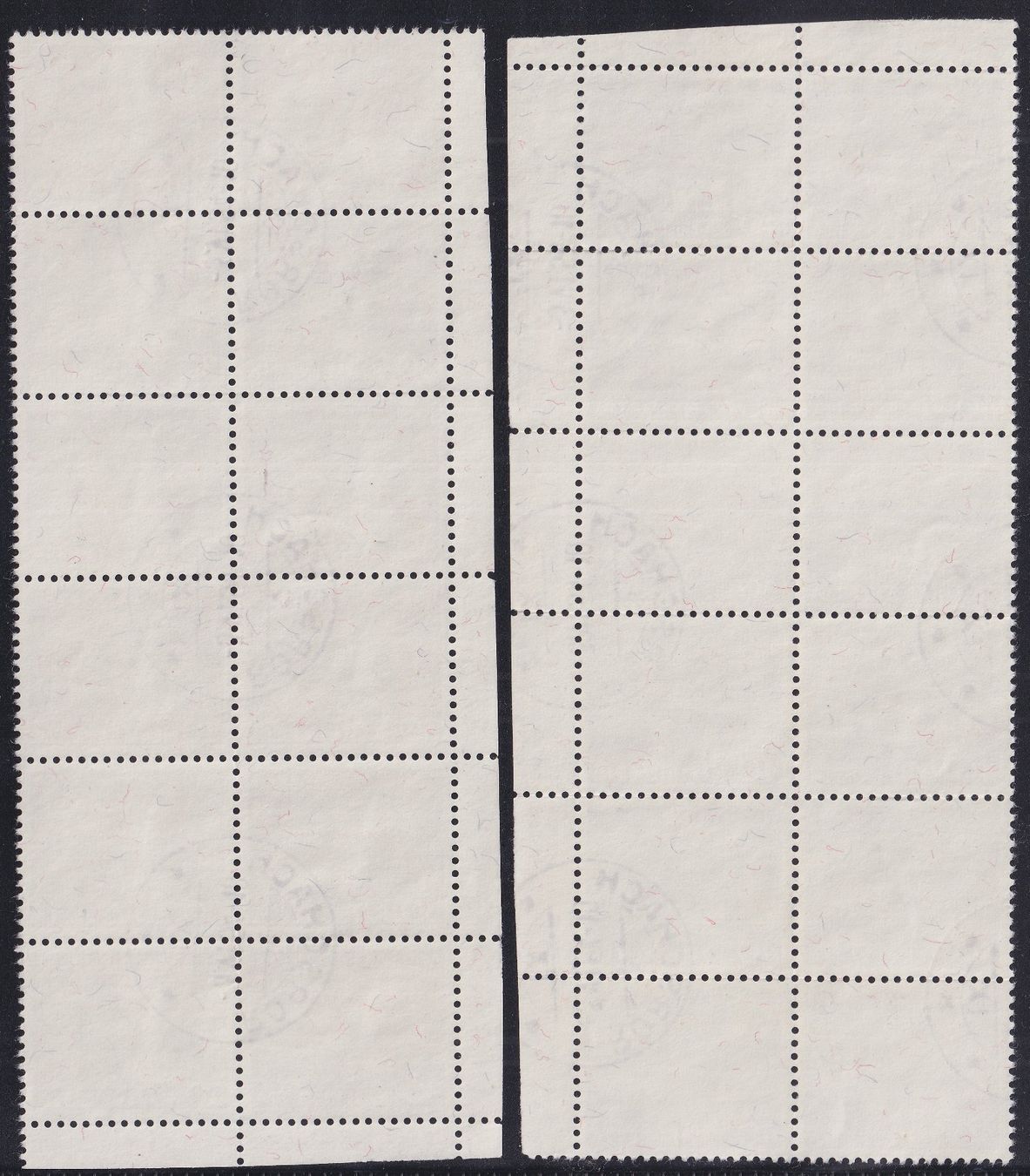Tutti i francobolli: 1954, B66-B70: Rorschach, gestempelte 12er-Blocks Kat: 480.- – Usato da Sursee venduto da Luzernerraute 4