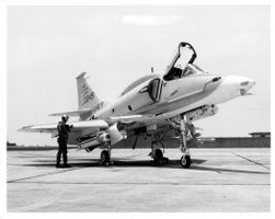 Pressefoto A-4M Skyhawk US Navy auf Kodak Fotopapier