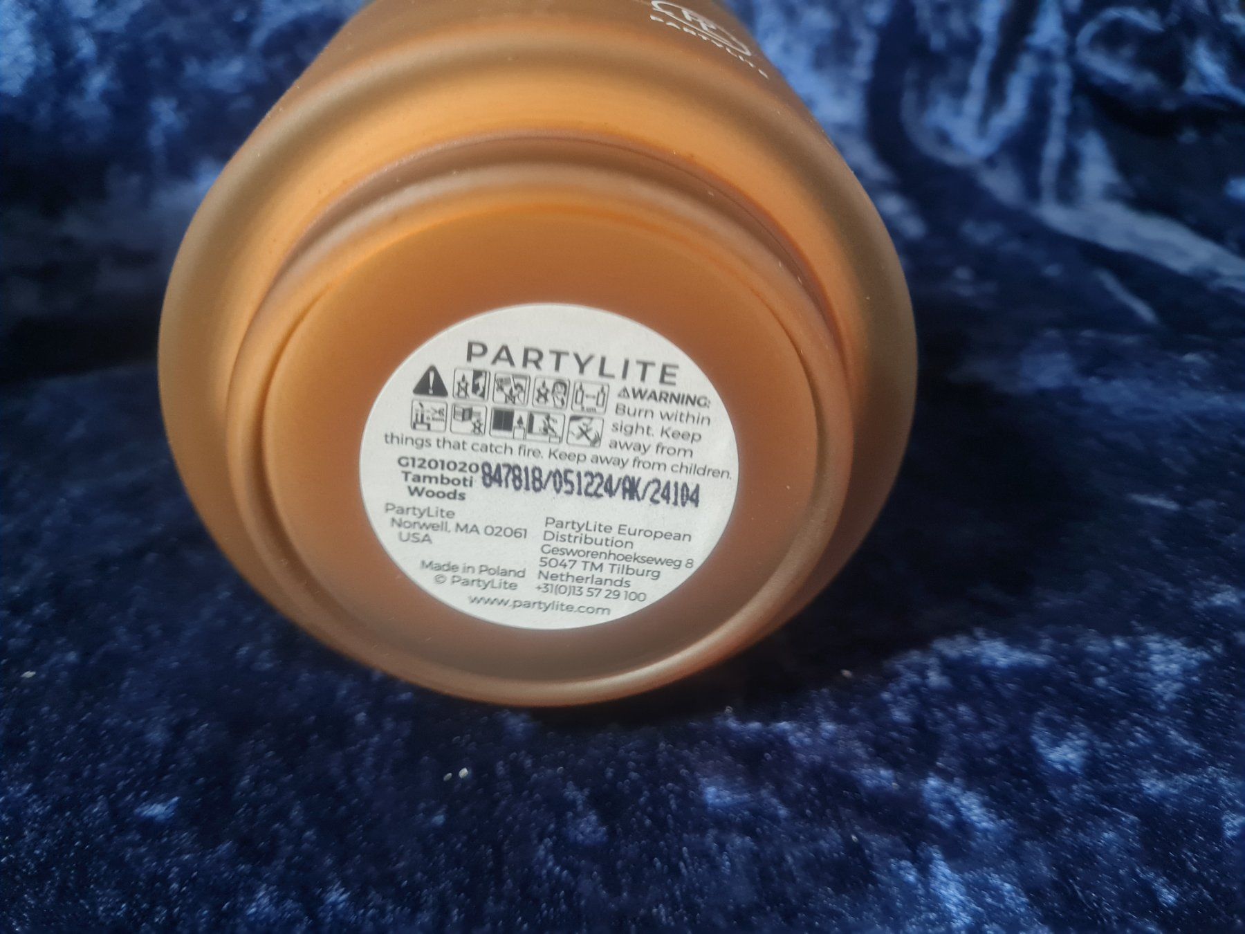 Partylite Kerzen: PartyLite - Duftwachsglas Tamboti Woods, Refillable – Neu und originalverpackt aus Othmarsingen von Kleibai 1