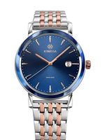 🇨🇭 Herrenuhr ®Jowissa Swissmade Edelstahl Blau Silber NEU