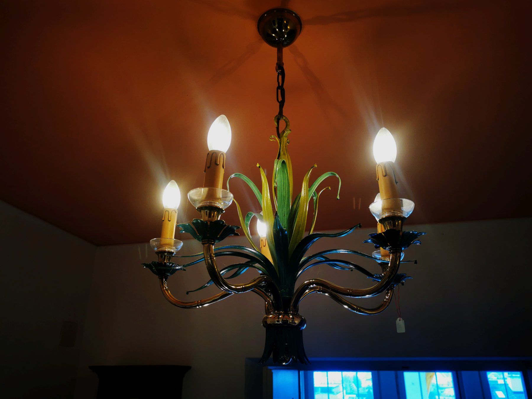 Lampadari & plafoniere: 5-armige florale Deckenlampe Lüster – Usato da Dübendorf venduto da aschiduebendorf 6