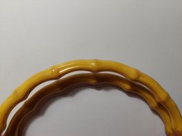 Taschengriffe, 2erSet, Rund/Kreis, Kunststoff, Ø: 20,5 natur