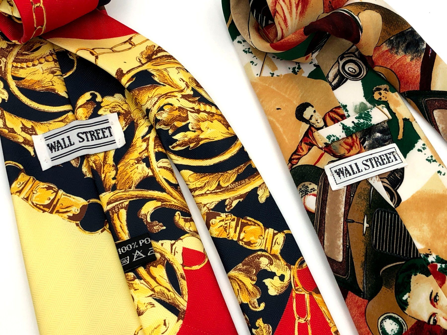 Cravatte: Modische Krawatte Wallstreet farbig Polyester 2 Stk. – Usato da Häusernmoos venduto da Schmuckchratli 5