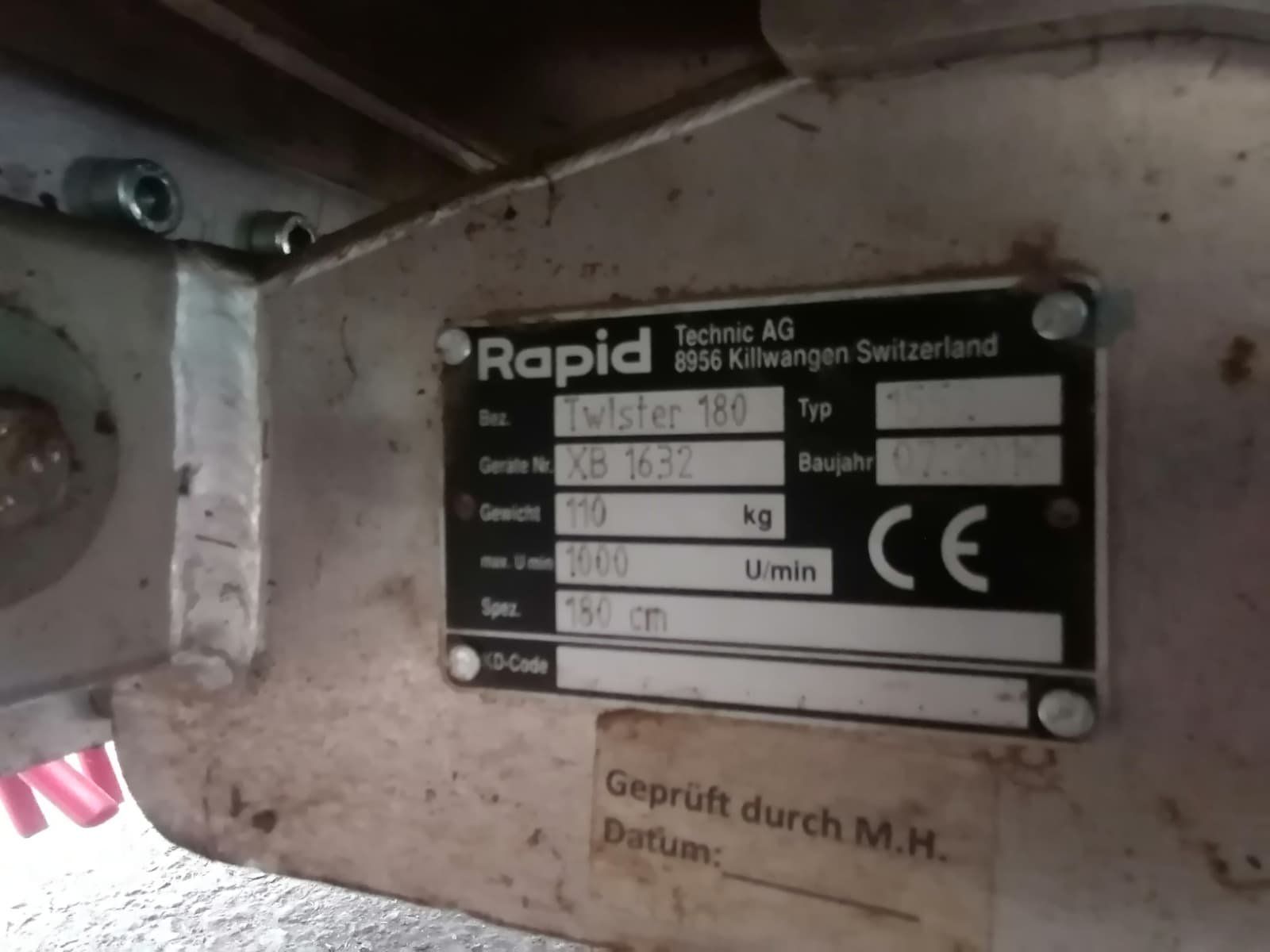 Rapid Tutte le macchine: Twister/Heuschieber Rapid 180cm  Mechanisch – Usato da Mels venduto da lad_8ctm 3