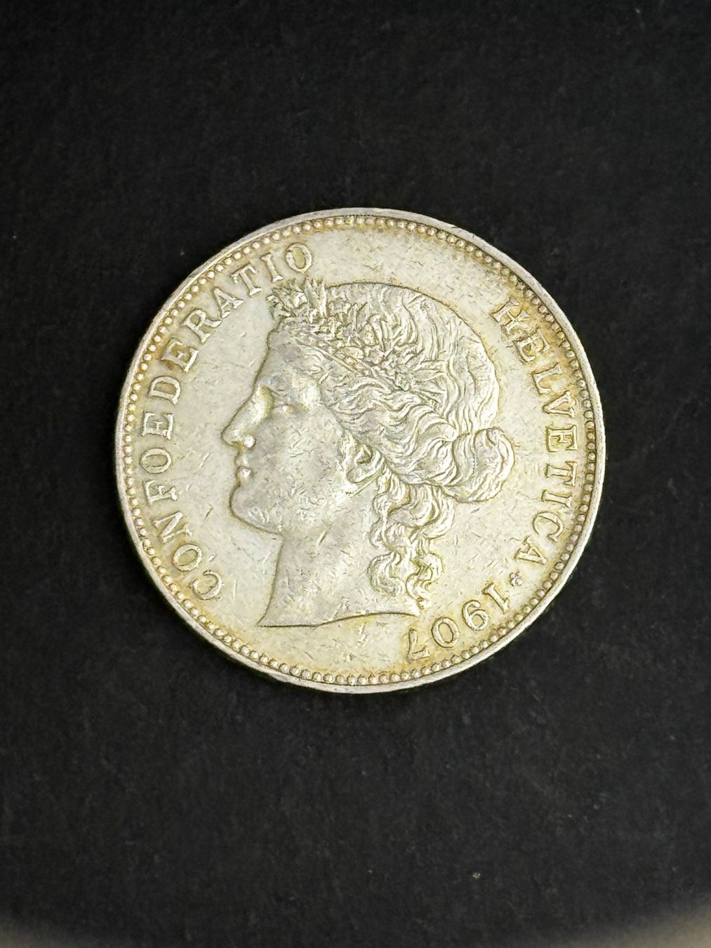 Tutti le monete: 5 Franken 1907 B Silber – Usato da Oberwil (Dägerlen) venduto da Kurkuma 1