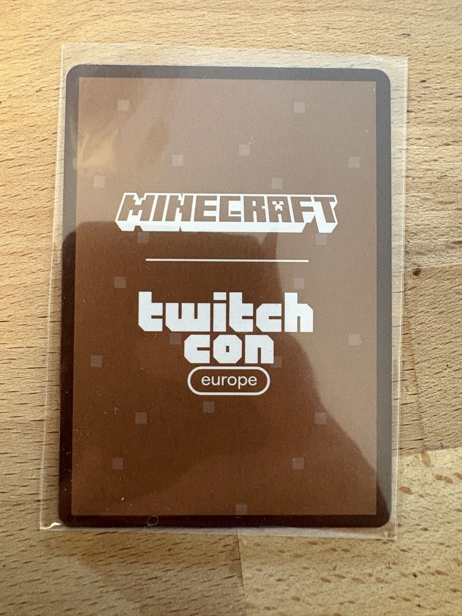 Cartoline: Minecraft Crafter Cape, Twitch Con 2026 Rotterdam – Nuovo (secondo la descrizione) da Zürich venduto da ram_jmq5 1