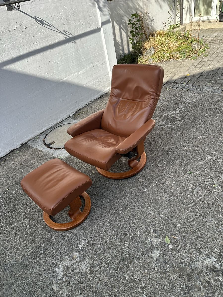 Stressless Sessel: Sessel Stressless mit Fusshocker – Gebraucht aus Villmergen von Bezdupe 4