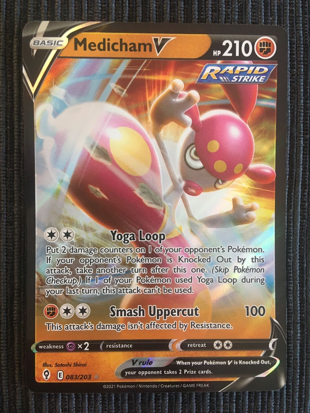 Pokémon Carte collezionabili: Pokemon Medicham V Evolving Skies Englisch – Nuovo (secondo la descrizione) da Wabern venduto da Collectfun