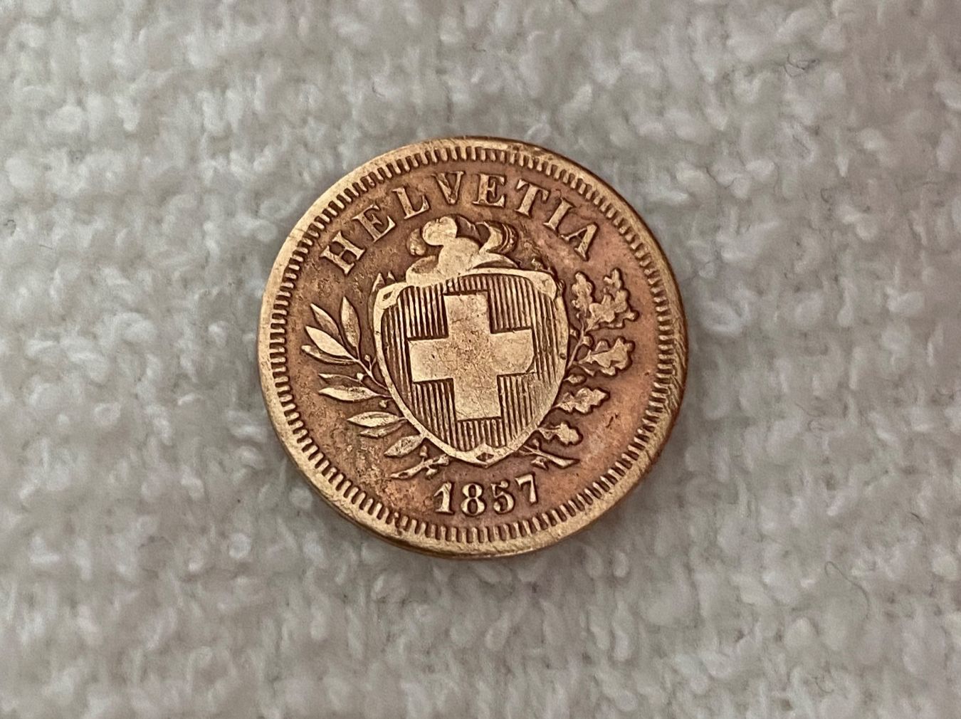 Tutti le monete: 1 centime/Rappen 1857 – Usato da Nyon venduto da Ilmi09