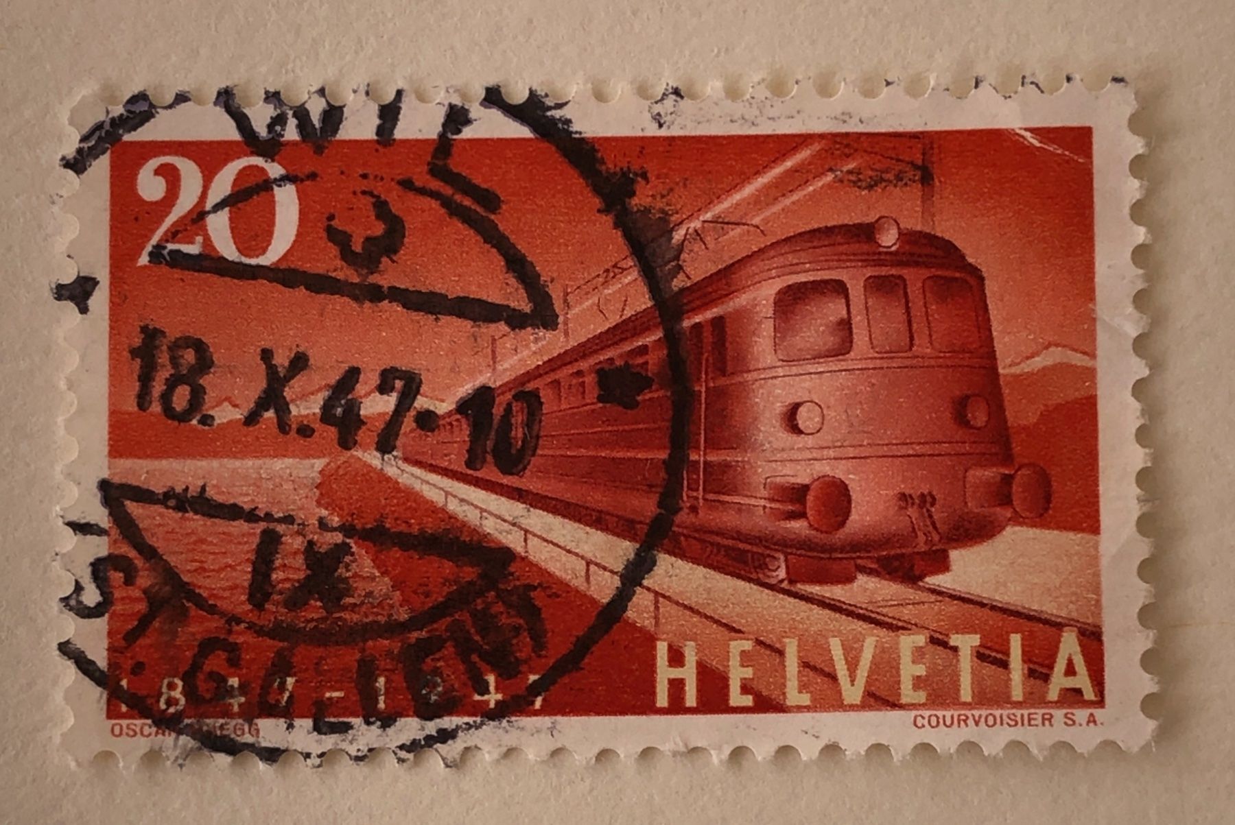 Tutti i francobolli: Nr.279 Gottthardschnellzug  Stempel    – Usato da Aarau venduto da Billa007