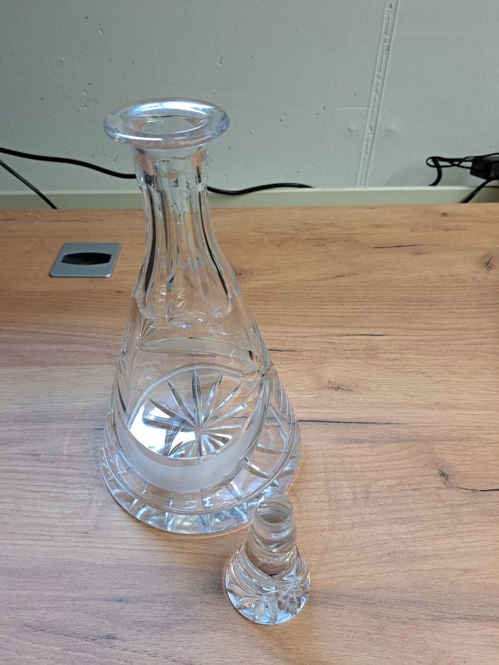 Carafes: Vintage Kristallglas-Karaffe als Likör- oder Wein-Dekanter – D'occasion à Hauptwil par maexchen71 3