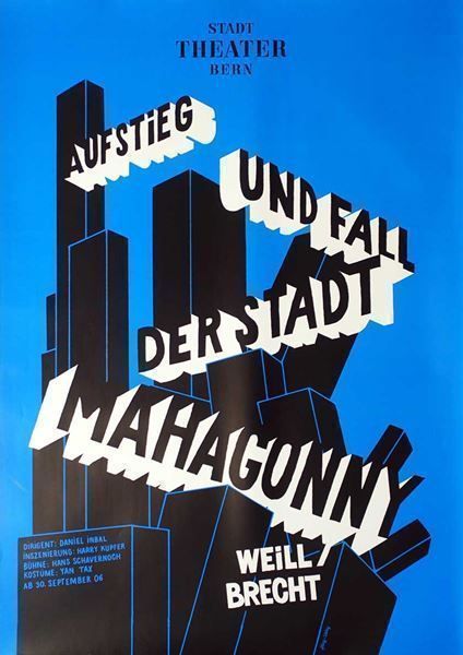 Foto & Immagini: Aufstieg und Fall der Stadt Mahagonny – Nuovo (secondo la descrizione) da Bern venduto da Vintage-Art-Poster
