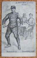 KÜNSTLER-AK MOBILISATION FRONTIÈRES 1915