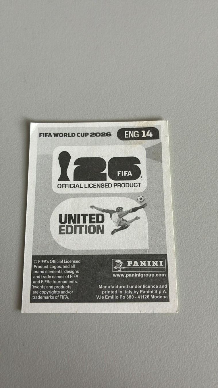 Panini Carte collezionabili: Carte panini 2026 - ENG 14 – Nuovo (secondo la descrizione) da La Neuveville venduto da Ibo2300 1