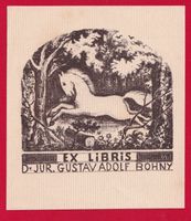 EXLIBRIS SPRINGENDES PFERD, MONORGAMMIERT EB