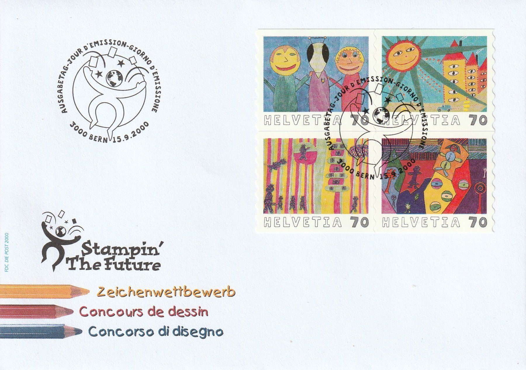 Tutti i francobolli: 2000 Kinder-Zeichenwettbewerb – Nuovo e nell'imballaggio originale da Homburg venduto da masina01