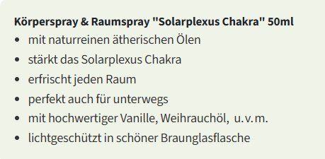 Spray per ambienti: Körperspray & Raumspray - Solarplexus Chakra – Nuovo e nell'imballaggio originale da Münchwilen TG venduto da Caroline_T. 2