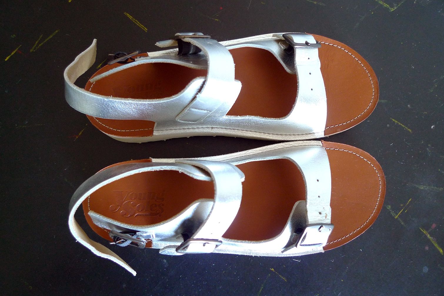 Scarpe per ragazze: Young Soles / Sandalen / NEU / Silber – Nuovo (secondo la descrizione) da Zürich venduto da Supetar