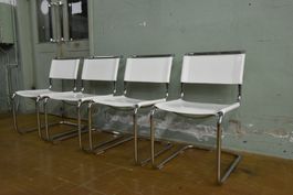 4 original Stühle Thonet S33 Leder