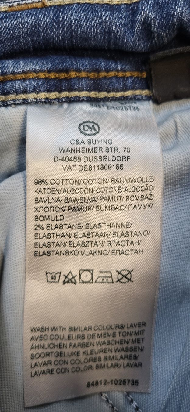 Jeans: C&A Herren Jeans, Grösse 62, The Regular – Usato da Figino venduto da mayam63 3