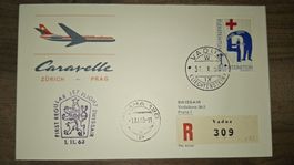 Swissair Zürich - Prag 01.11.1963