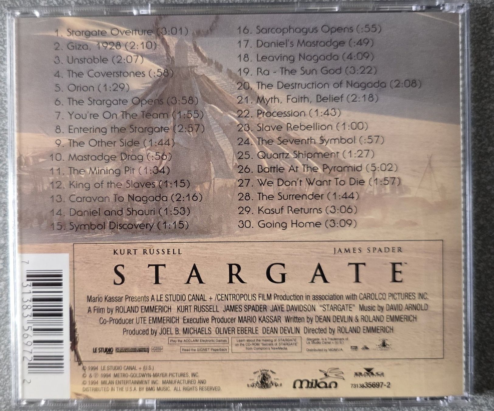 CD: Stargate - Original Motion Picture Soundtrack CD – Usato da Oetwil am See venduto da fineli2 1