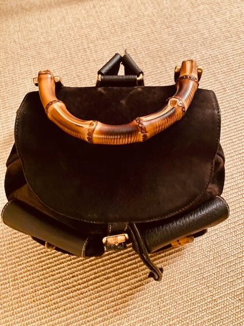 Gucci Zaini: Gucci Bamboo Rucksack schwarz – Usato da Zürich venduto da xxxts012 1
