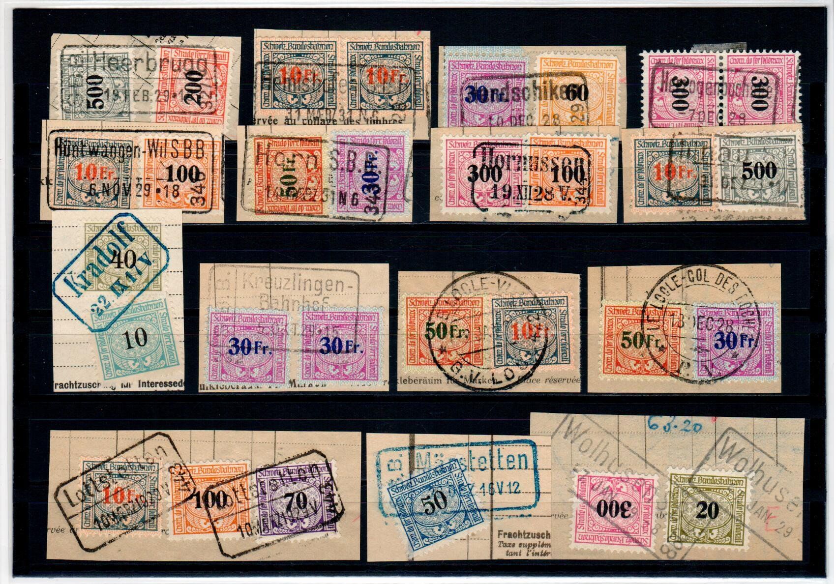 Alle Briefmarken: Bahnpost - Dienstmarke – Gebraucht aus Wolhusen von Curver9