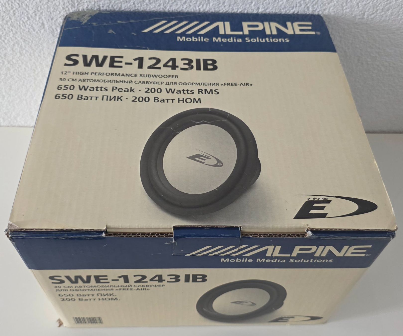 Alpine High Performance Subwoofer 12 Zoll (30cm) Free-Air (Neu und ...