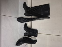 Stiefel und Stiefeletten schwarz Boohoo Grösse 36