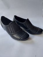 Schwarze Leder-Halbschuhe Gr. 38, elegant, top Zustand 👠