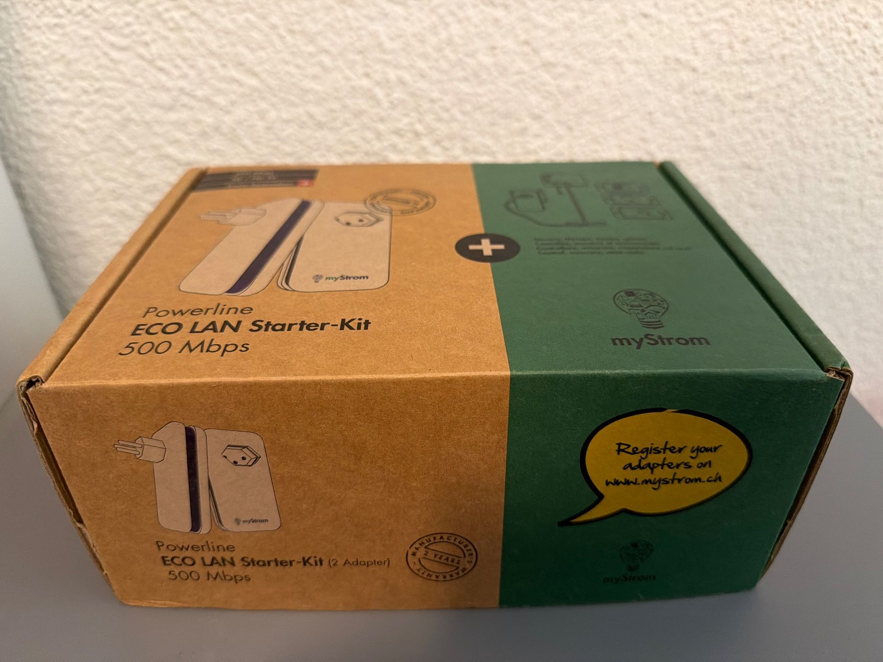 myStrom Unità & Adattatore: MyStrom Powerline ECO LAN Starter Kit 500 Mbps – Nuovo (secondo la descrizione) da Staufen venduto da alptroum 1