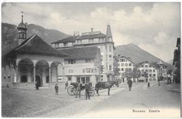 Brunnen Kapelle Schweizerhof Kutsche