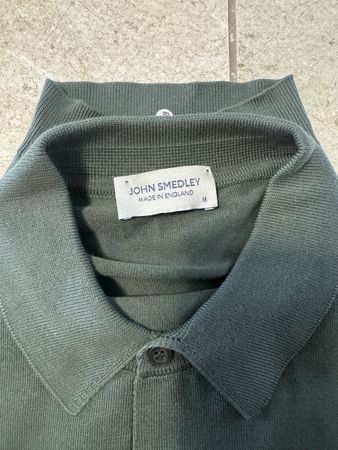 John Smedley Poloshirt Grösse M kurzarm dunkelgrün