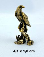 ADLER - Messing Sammlerfigur - 4,1x1,8cm - Neu