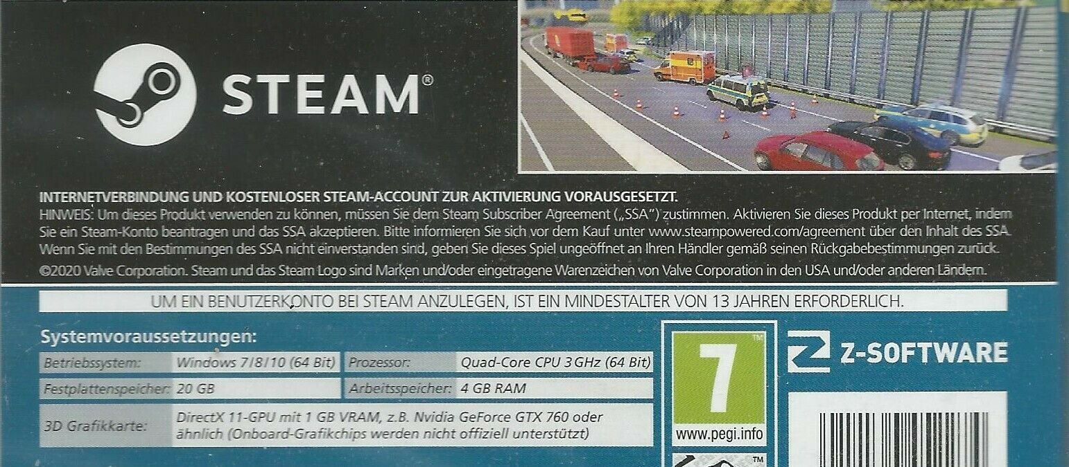 Spiele: Autobahn-Polizei Simulator 2 (PC, 2017, DVD-Box) NEUWARE – Neu und originalverpackt aus Bad Säckingen von ms-spiele-keys 2