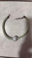Handmade Stylish mint  necklace with cupcake charm detail!