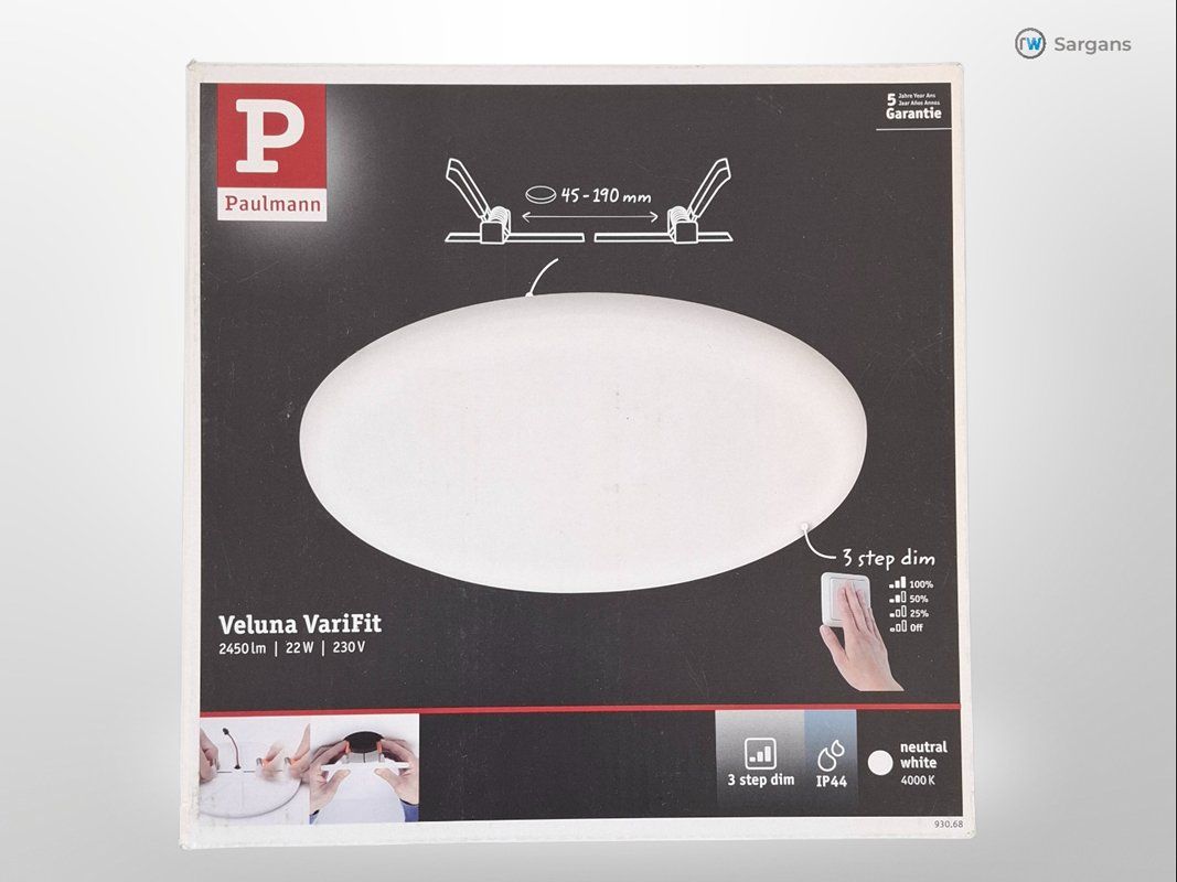 Paulmann Lampadari & plafoniere: PAULMANN Einbaupanel Veluna Einbauleuchte – Nuovo (secondo la descrizione) da Sargans venduto da Restwert_Sargans