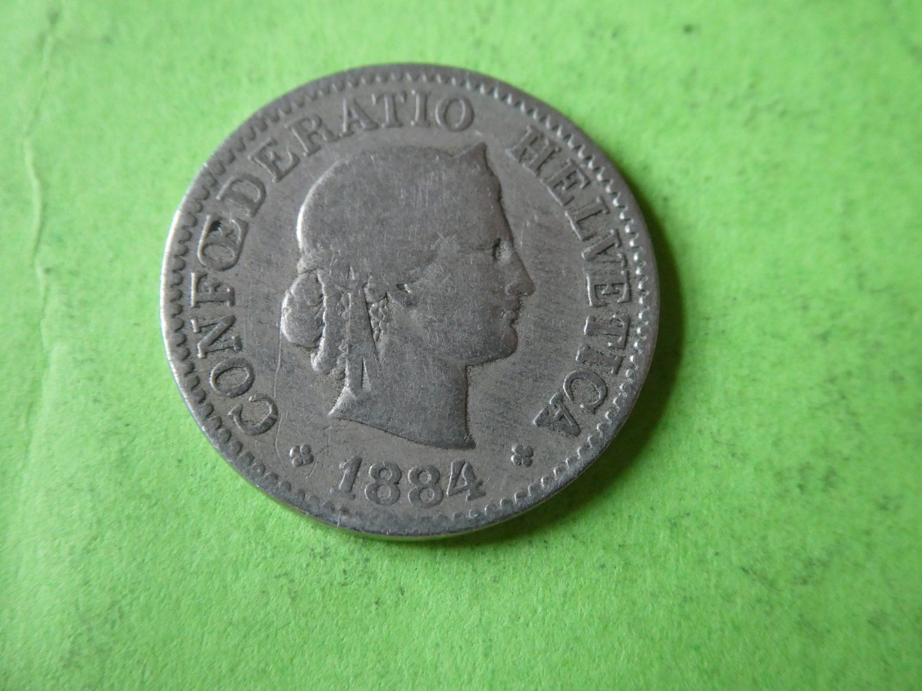 Tutti le monete: Schweiz 1884, 10 Rappen – Usato da Hinterforst venduto da Rohusri