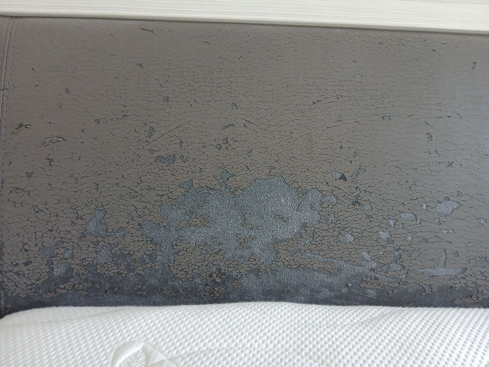 Lits: Bed Frame with Mattress, Vito, Double, Grey Fabric, Used – D'occasion à Dübendorf par rol_fm6d 4