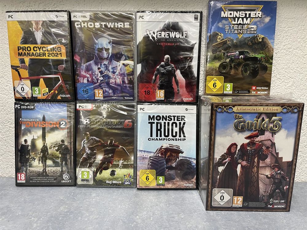 PC Gamesammlung, 8 Games NEU Kaufen auf Ricardo