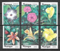 Nicaragua Serie 2586 - 2591 Blumen ** 20.5.1985