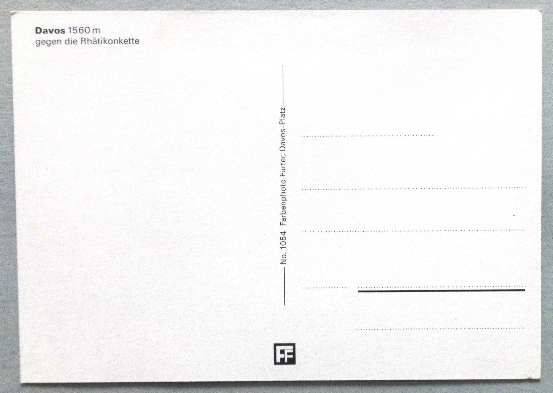Cartoline postali: Davos 1560 m – Usato da Fétigny venduto da Billy2miny 1