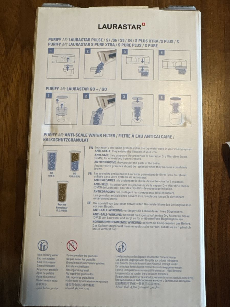 Laurastar Ferri da stiro: LAURASTAR PURIFY Granulat neu – Nuovo e nell'imballaggio originale da Steinhausen venduto da Tommaso2 2