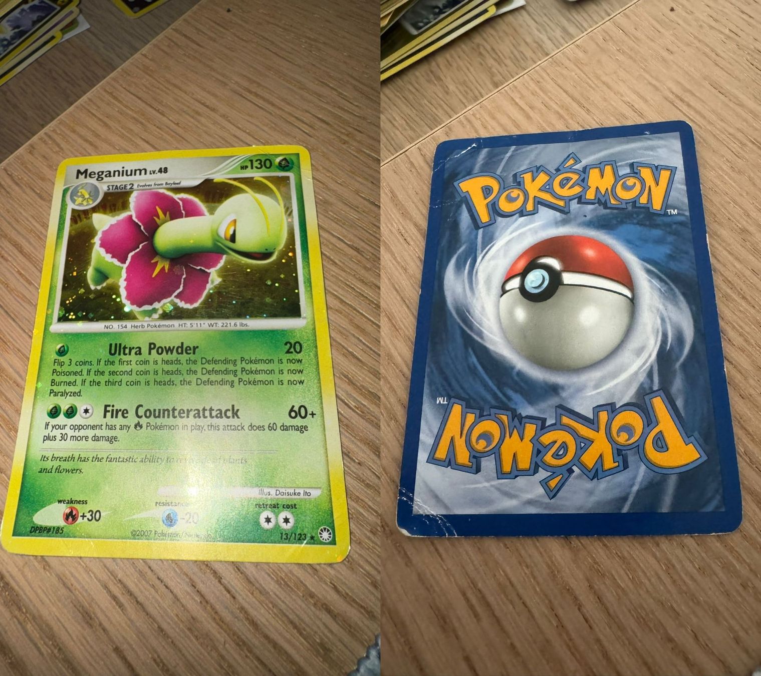 Pokémon Sammelbilder & Trading cards: Meganium 13/123 holo – Gebraucht aus Chavannes-Renens von skywalker1942